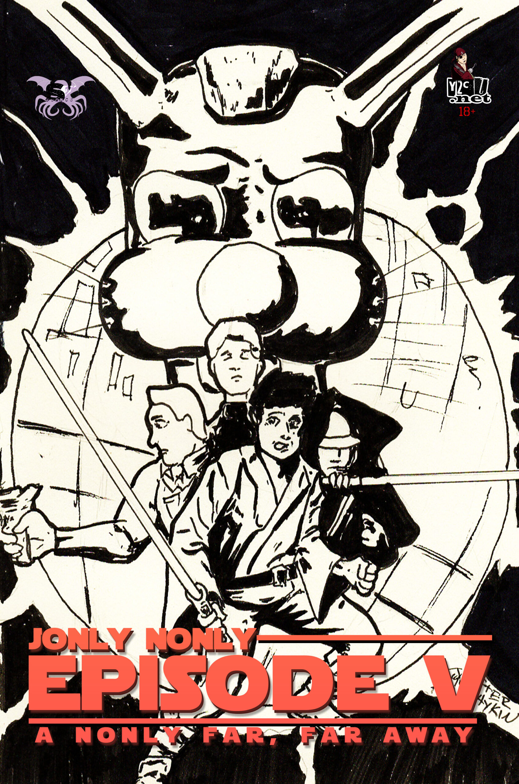 Jonly Nony #5 A Nonly Far, Far Awat Cover # Classic Star Wars Font