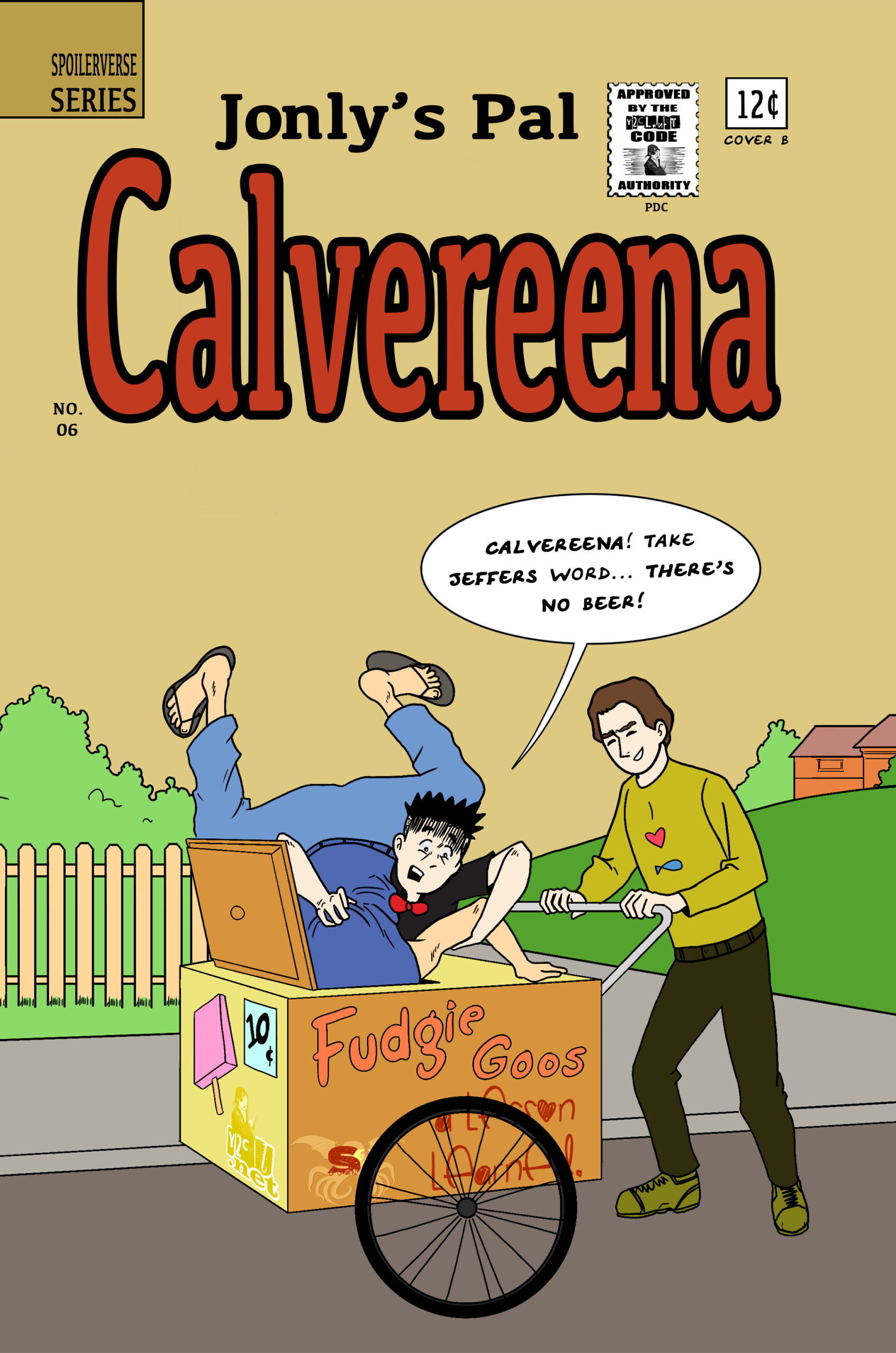 Jonly Nonly #6 - A Lesson Learned Cover B - Archie's Pal Jughead #87 Homage by Laurent Rivas