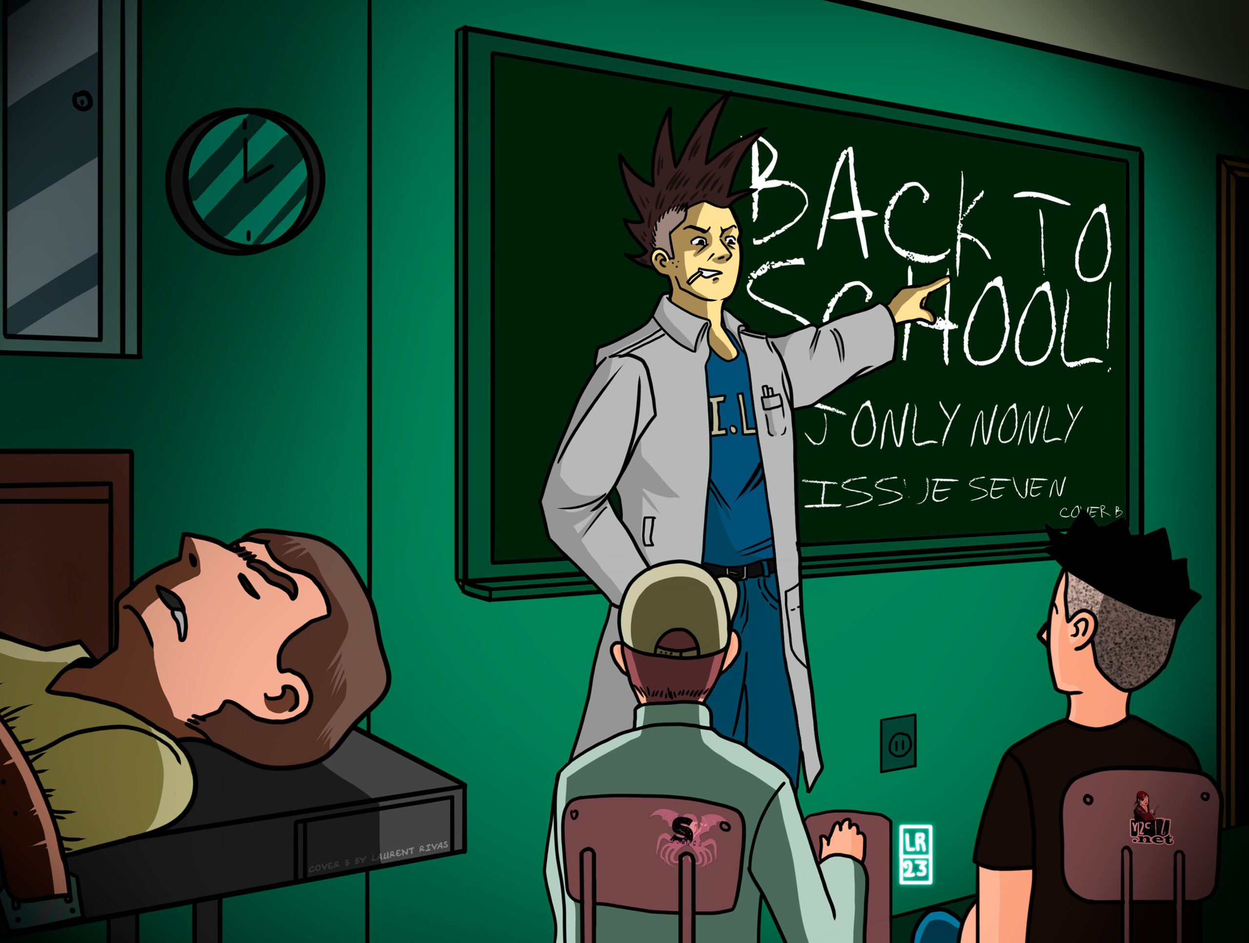 Back to School Cover B by Laurent Rivas Wrap