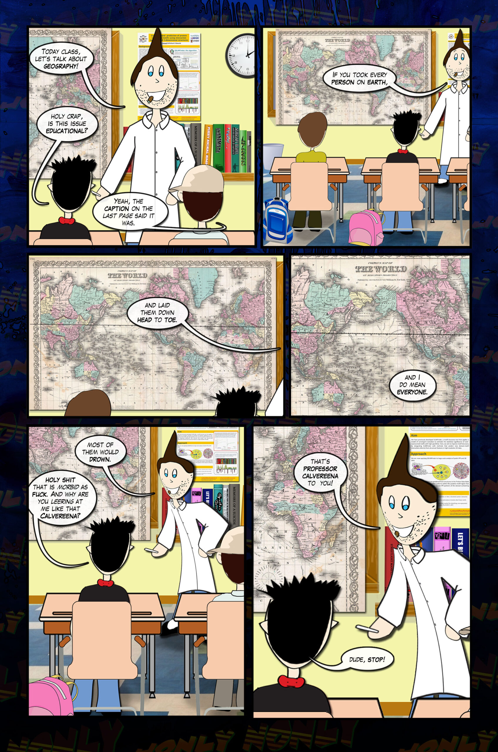 Jonly Nonly #7 Page Two - Geography lesson