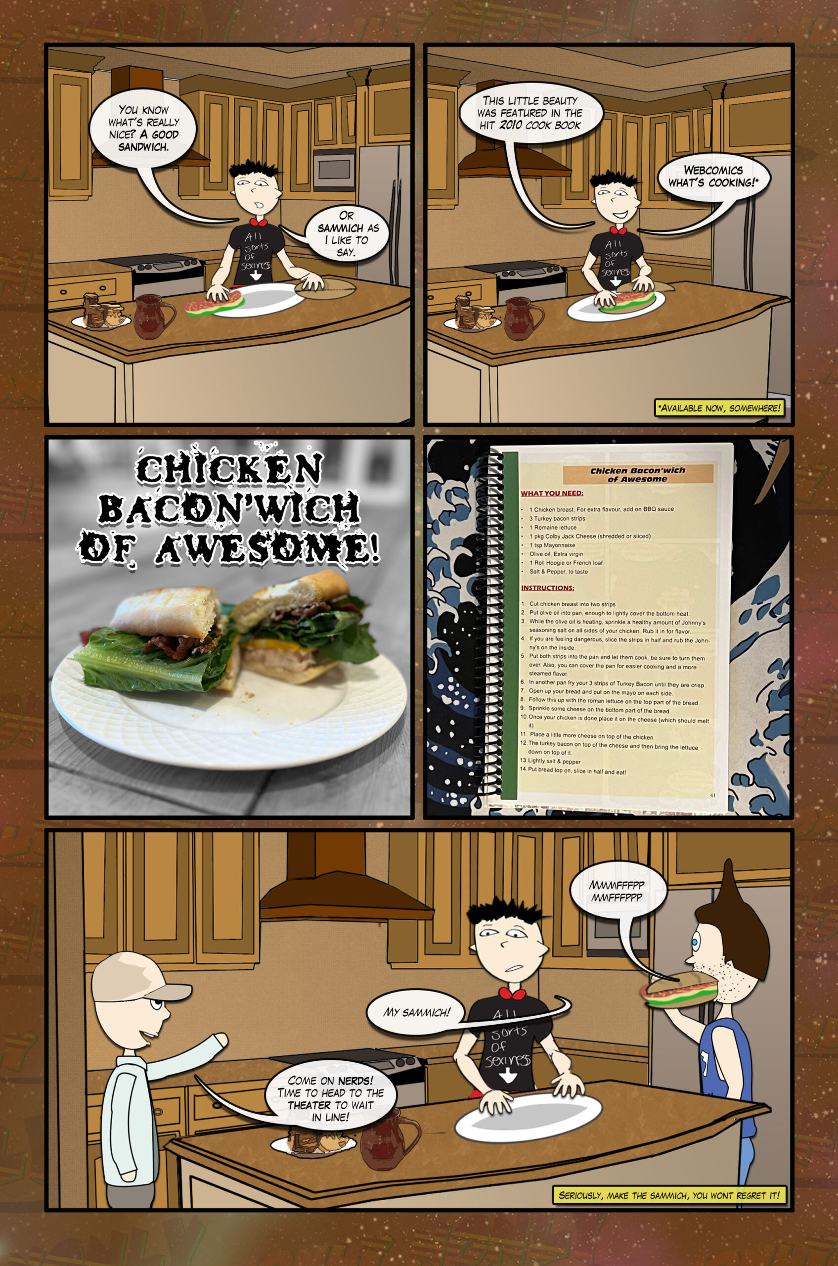 Jonly makes a sandwich and Calvereena steals it