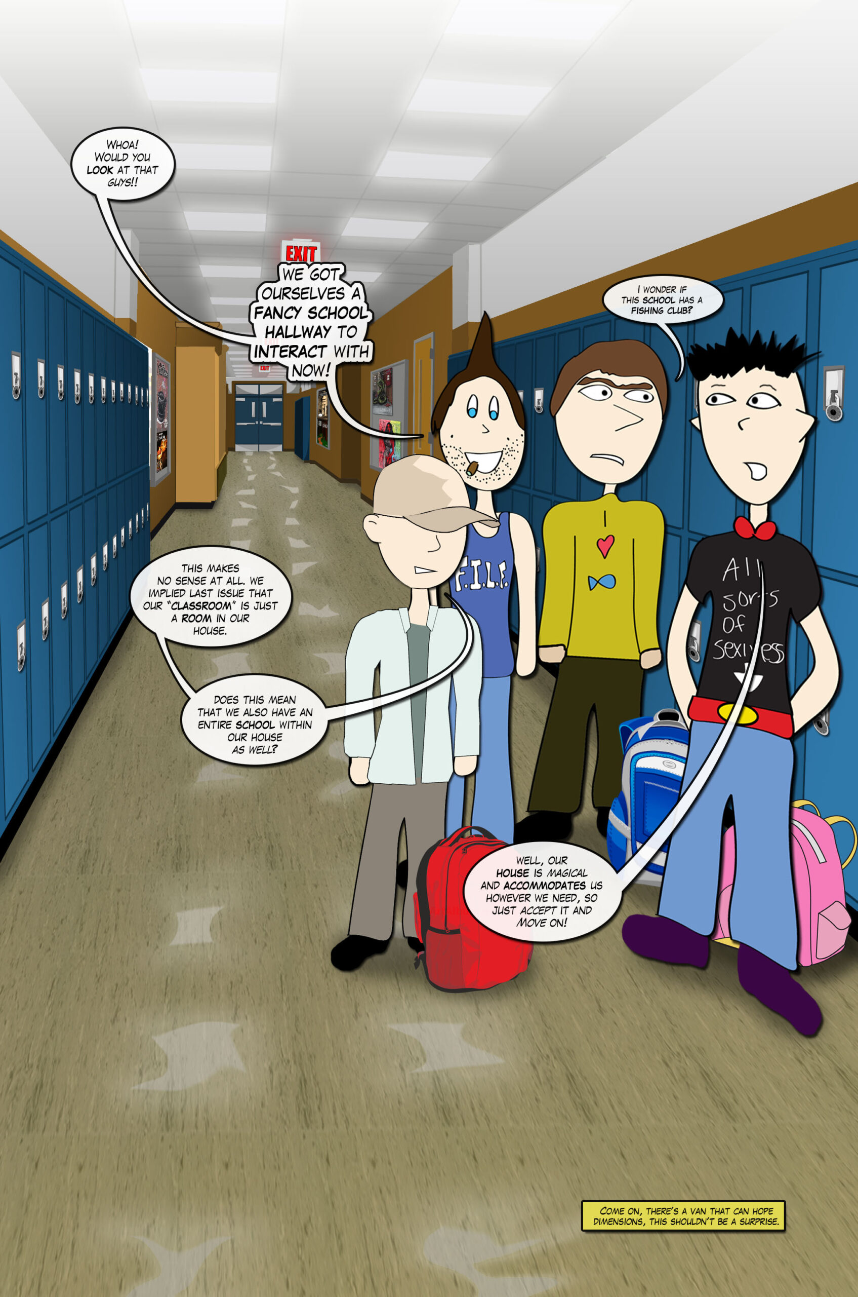 jonly Nonly #7 Back to School Page Four - Ohh Fancy new Hallway Set