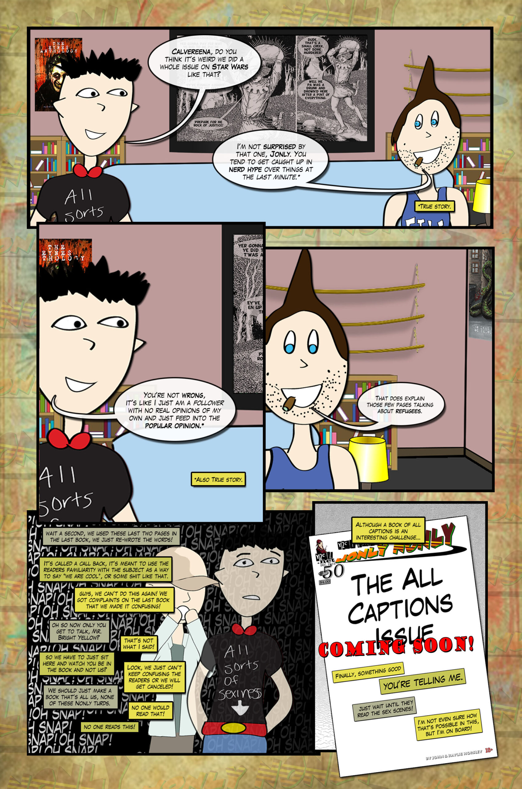 Jonly Nonly #6 page 7 - It's a caption fight