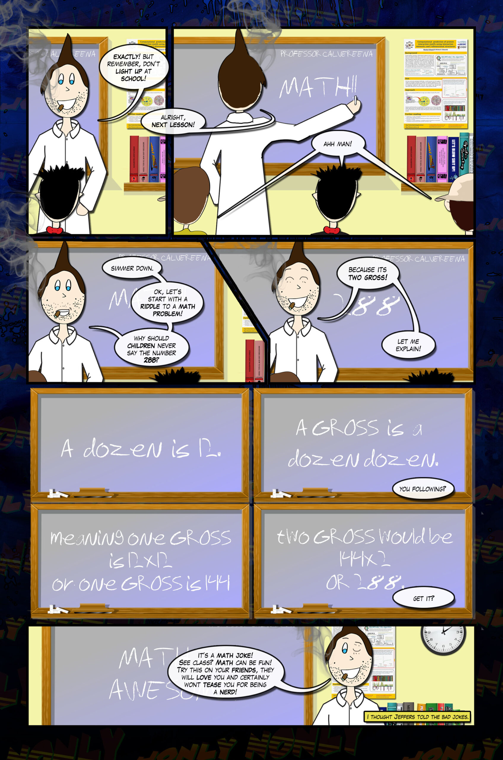 Jonly Nonly #7 Back to School Page Seven - Two Gross