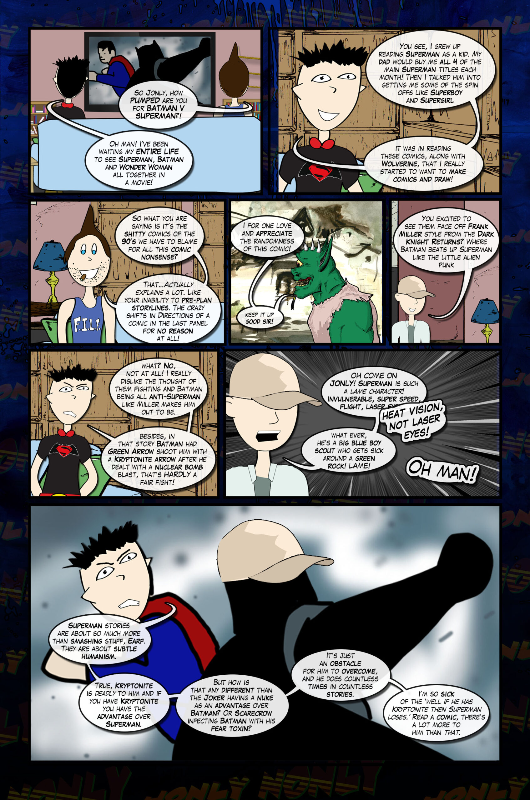 Jonly Nonly #7 Back to School Page Nine - BvS hype