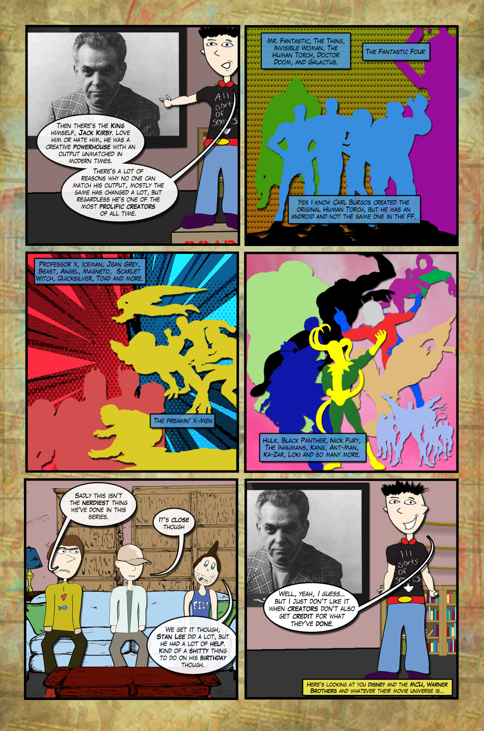 Jonly Nonly #6 Page Thirteen - Jack the King Kirby and his creations