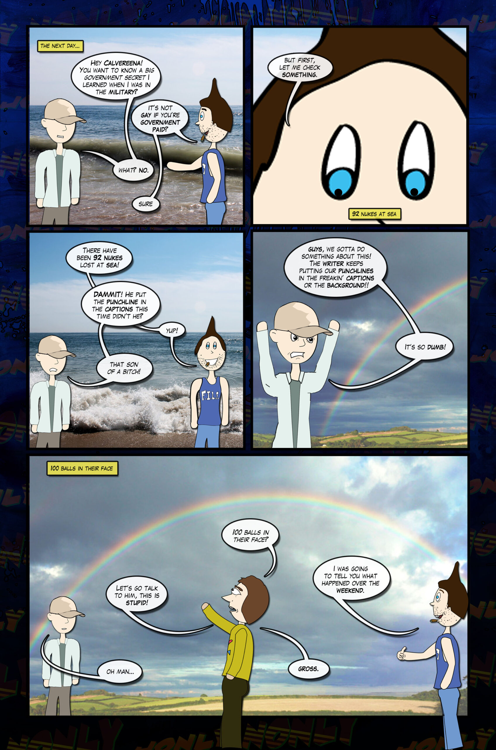 Jonly Nonly #7 Back to School Page Thirteen - Hey, stop that!