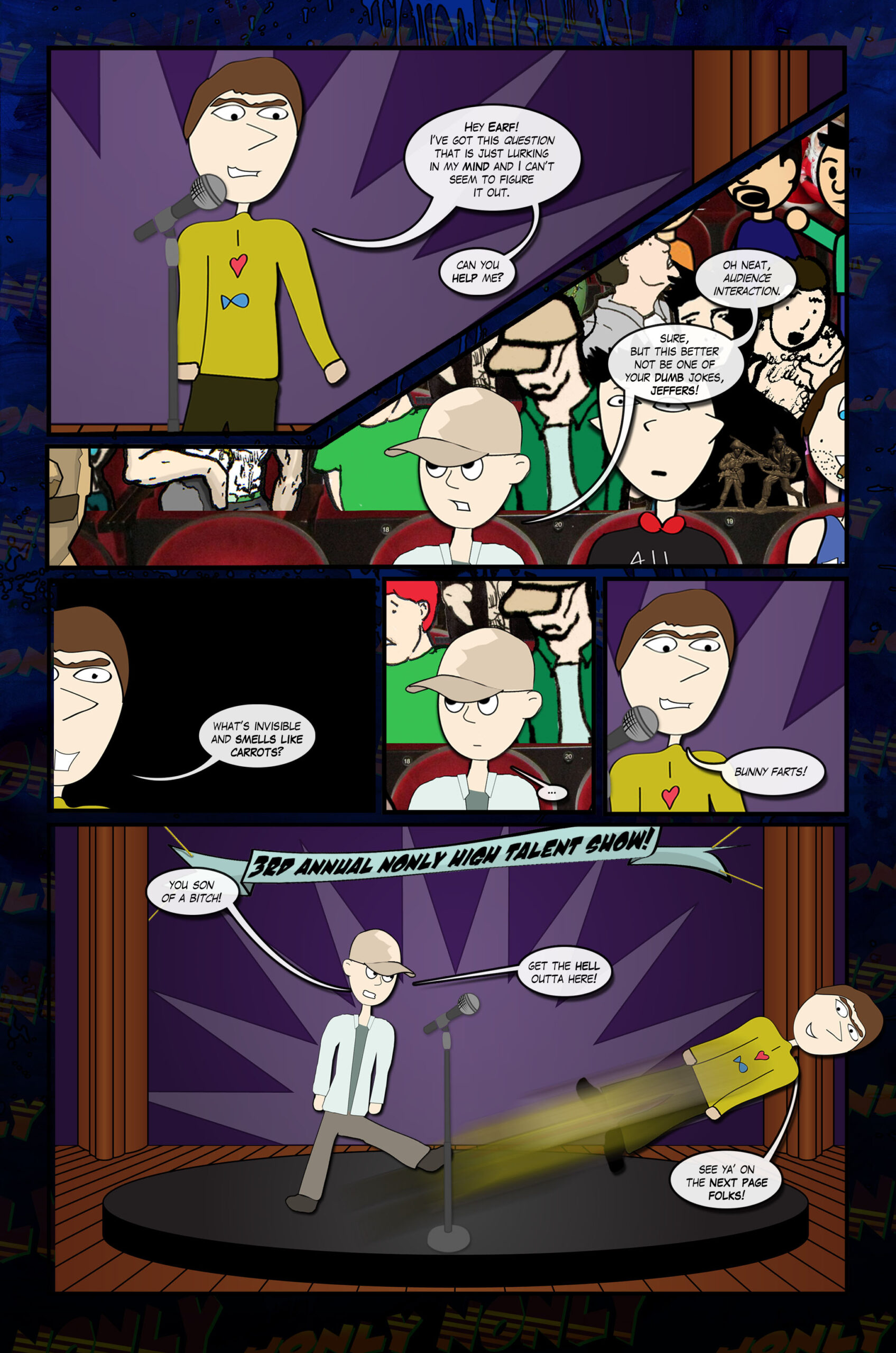 Jonly Nonly #7 Back to School Page Eighteen - Earf is MAD