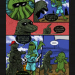 Godzilla and Cthulhu in a rap battle