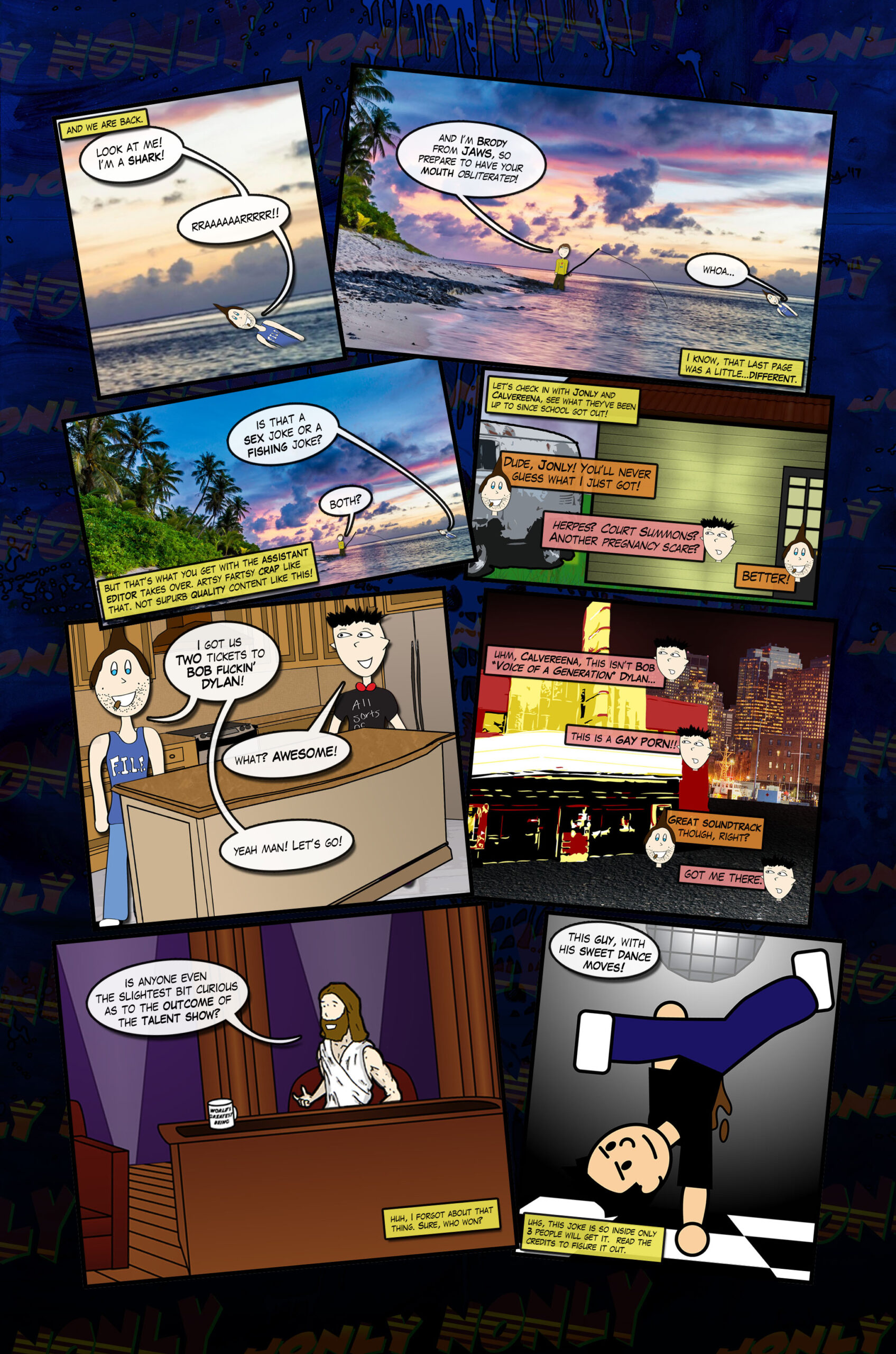 Jonly Nonly #7 Back to School Page Twenty One - Talent Show Results