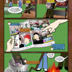 Jeffers is reading y2cl #1 then burns it.