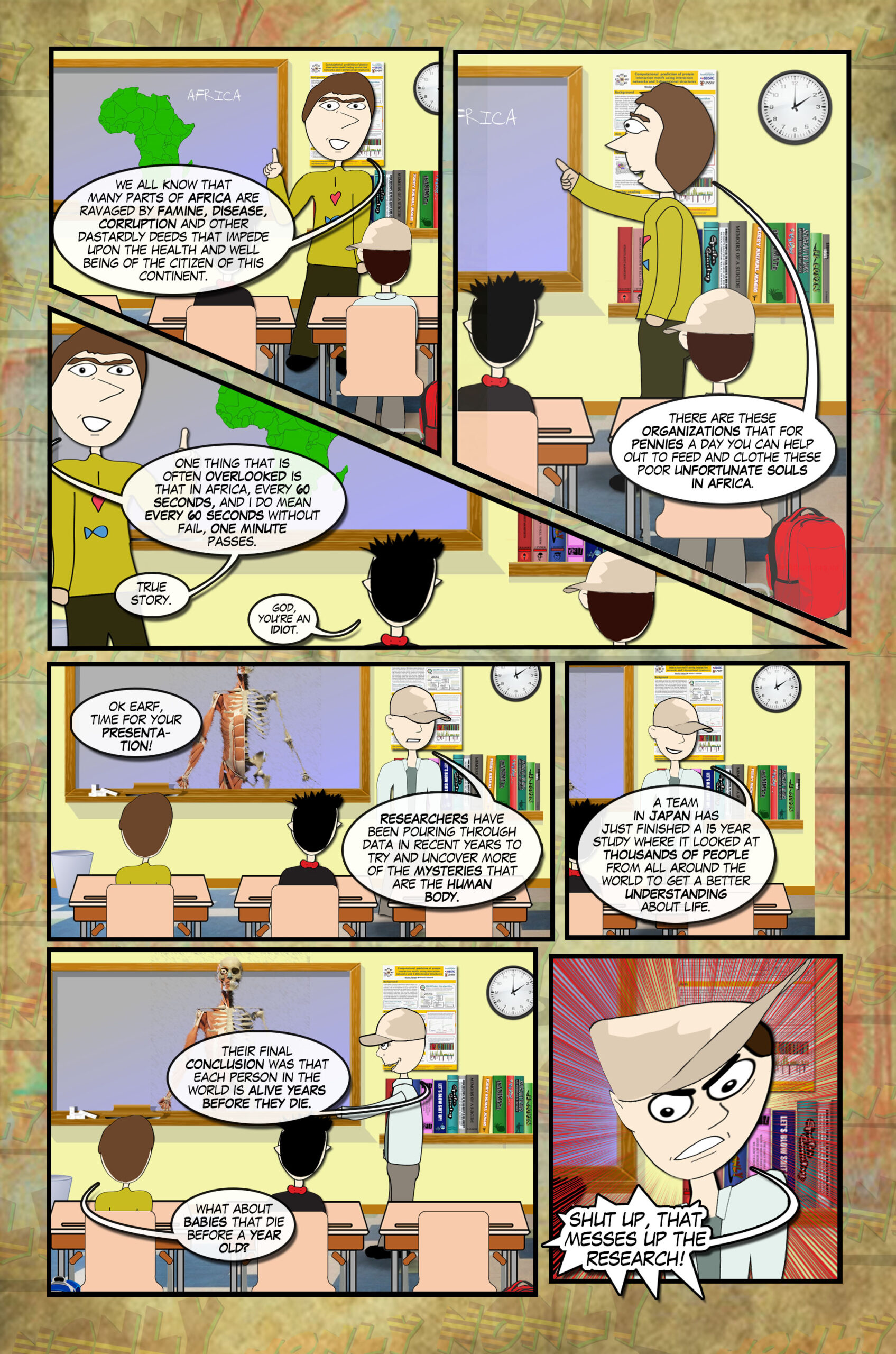Jonly Nonly #6 Page Twenty Three - Africa and the Population of the world