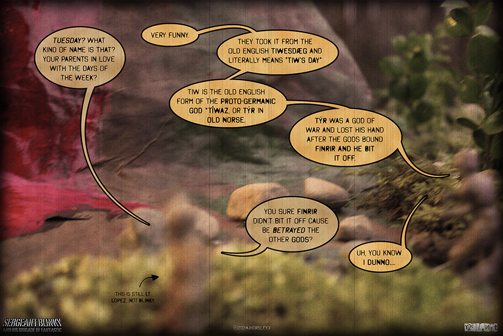 This might be an American Gods reference.