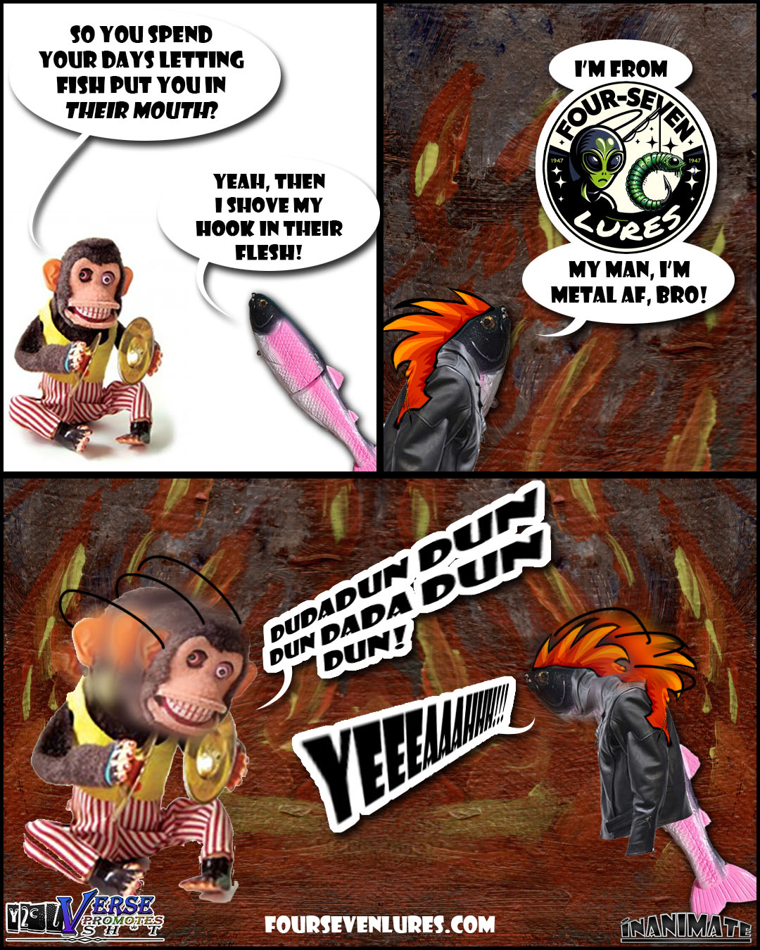 foursevenlures.com for all your lure needs! (I’m not the best at taglines)