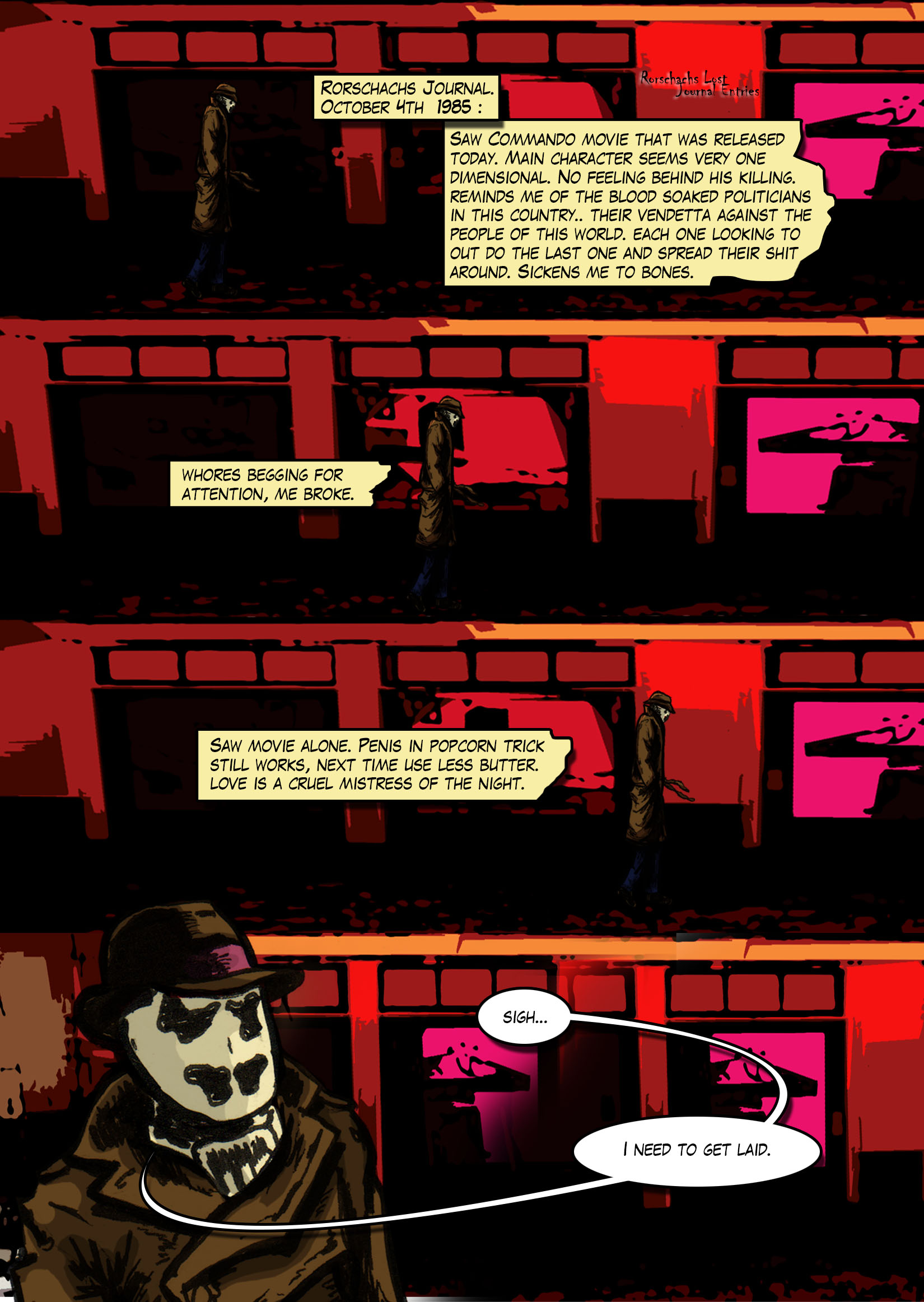 Rorschach and Watchmen are copyright and trademarked to DC Comics.
I use them under fair use and to make the funny.