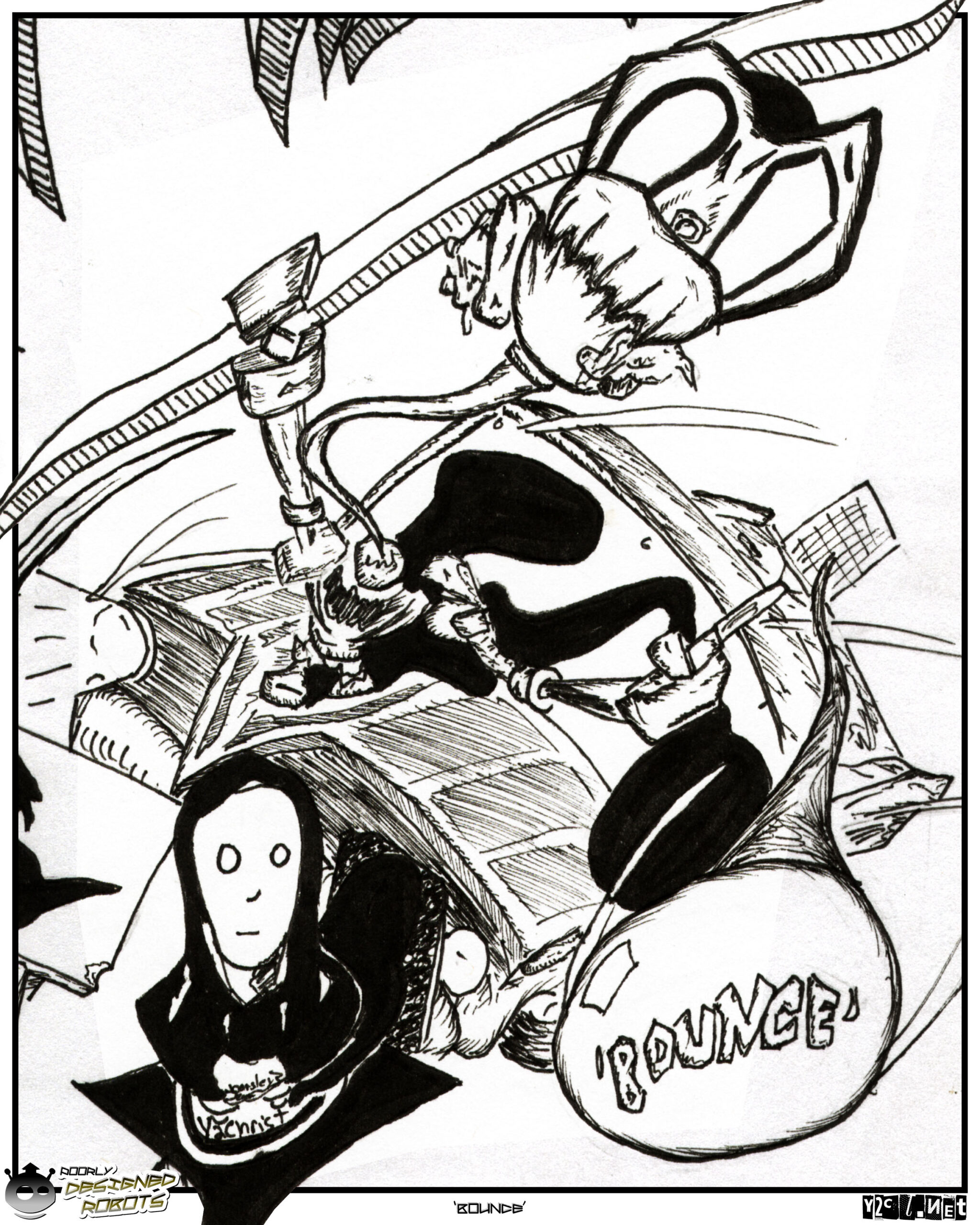 This was I think the first time i Was paid to draw a cover for a book. Technically a Magazine. And yes, I put my own character on it for funzies.