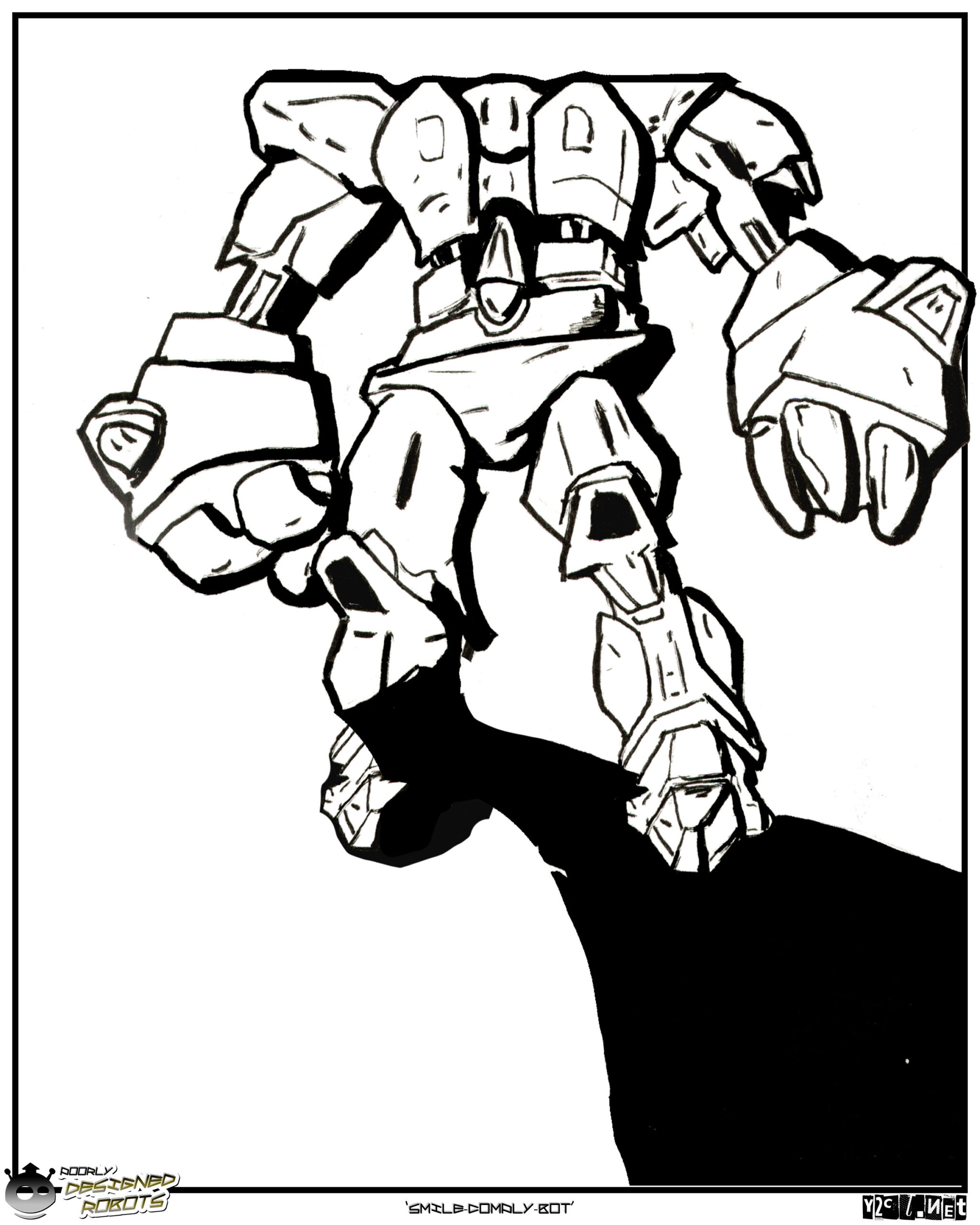 If you don’t smile, he’ll get ya. Or She’ll? I don’t know, do robots have a gender?