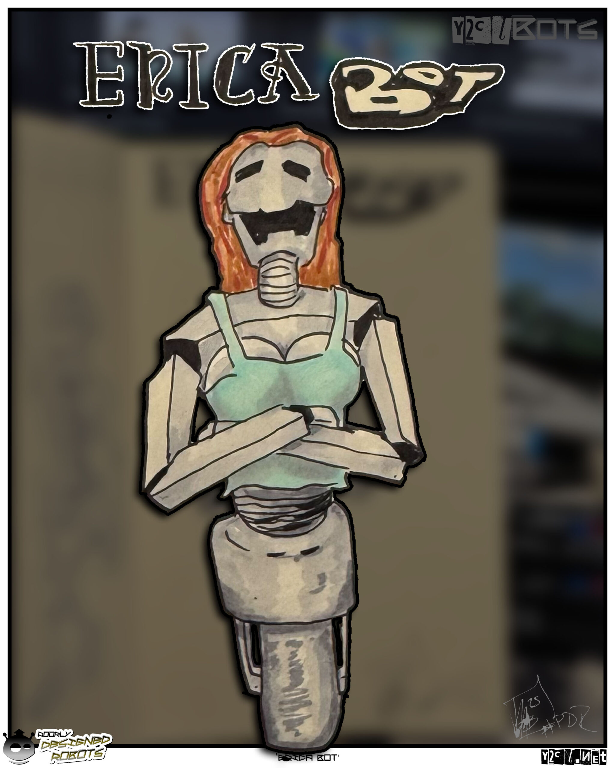 Erica comes from the same original story as Flarn and Tobias.