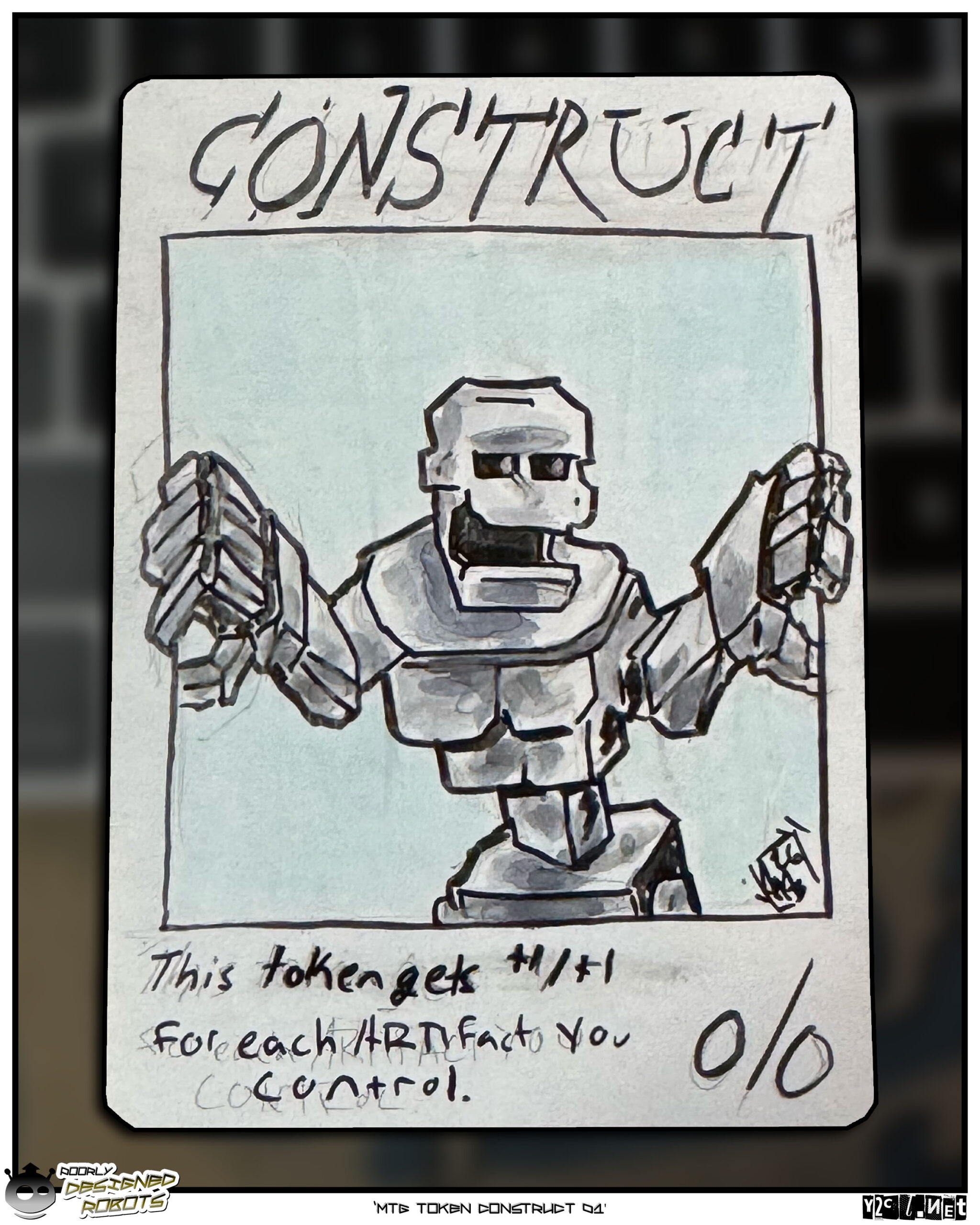 I needed tokens for a game, so I drew some. Here is Construct 01.