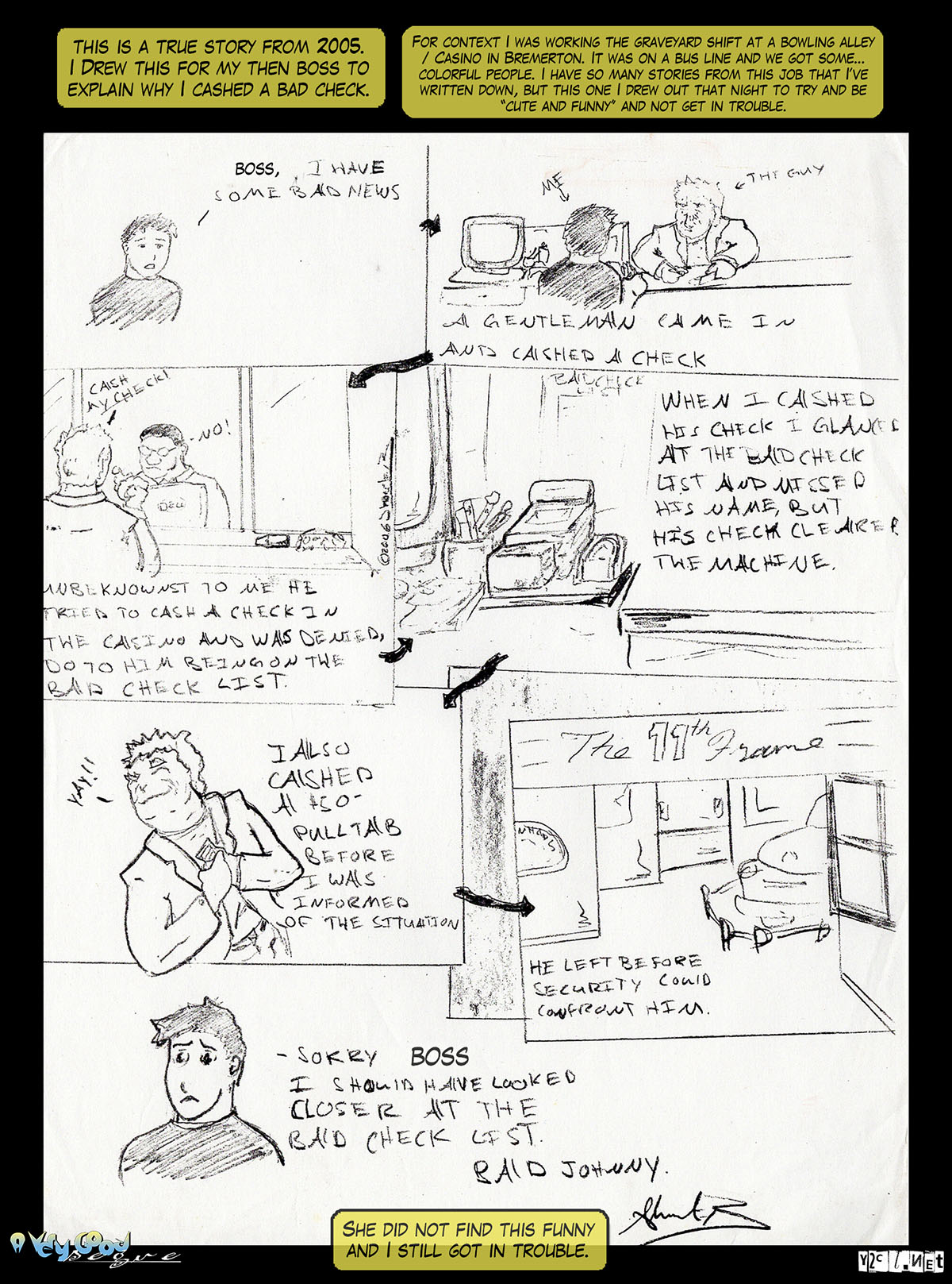 Updated version of "Bad Check" from 9/4/2009