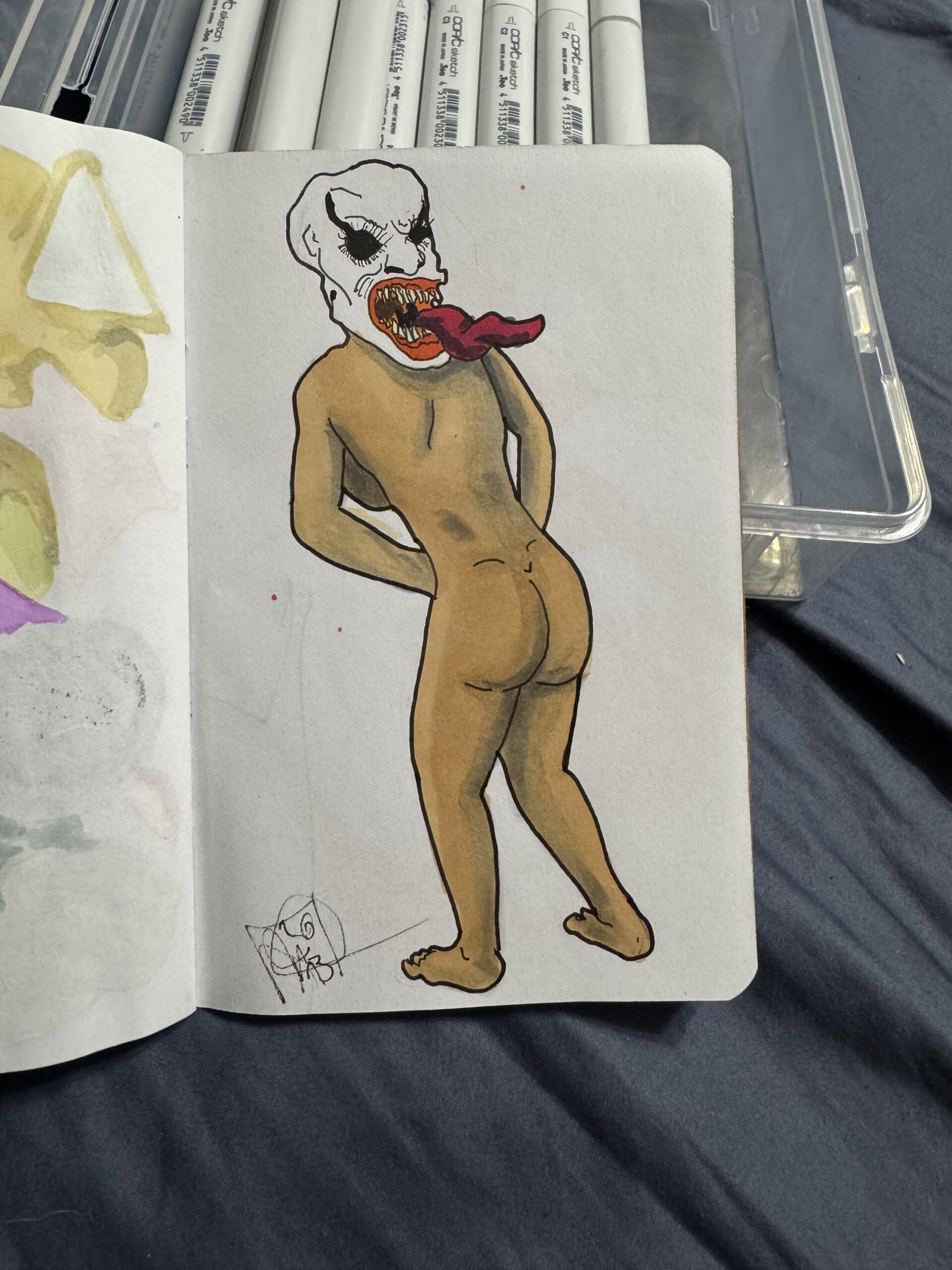 Sally McSkullface — original art