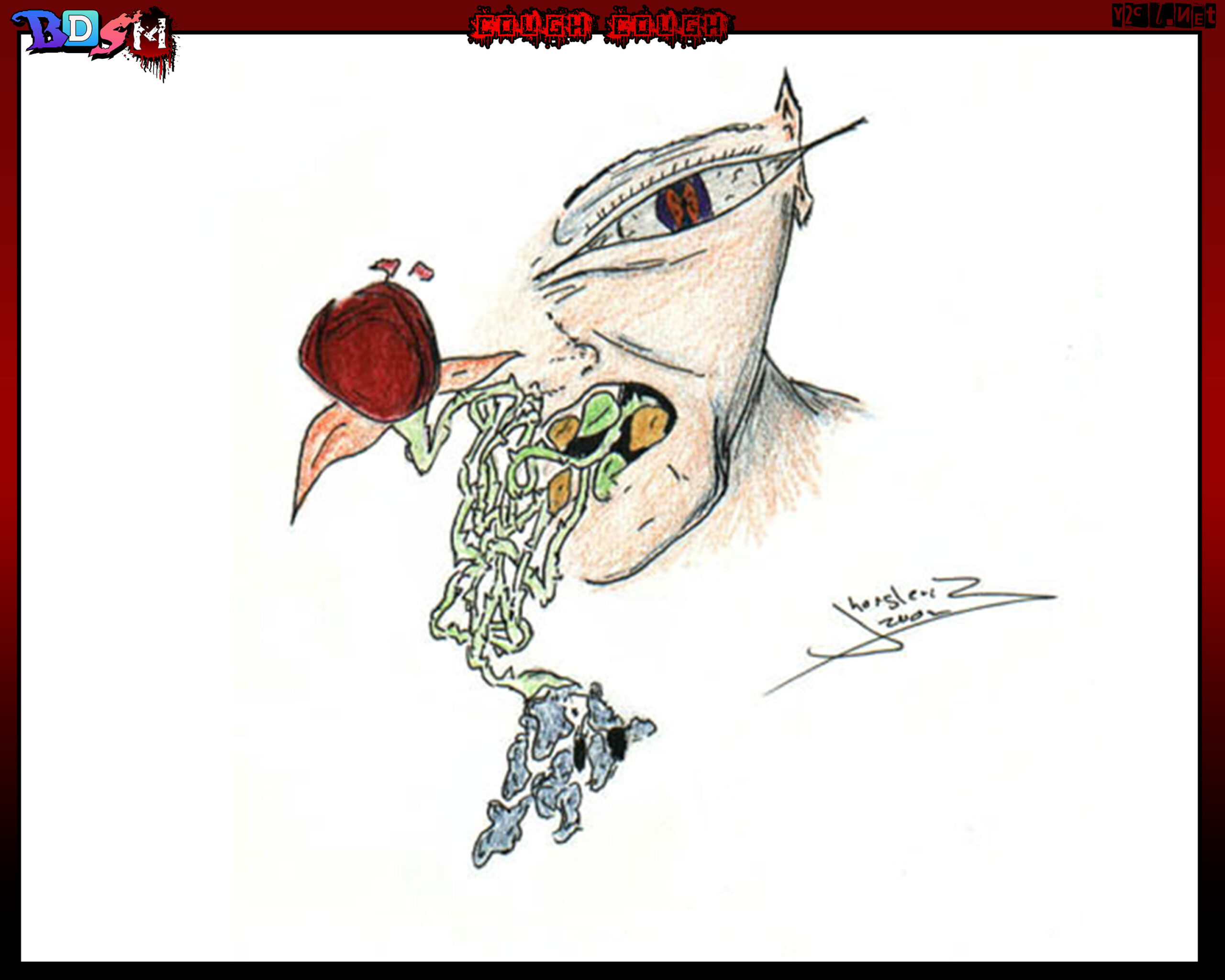 More odd artwork from 2002. I dunno, that&rsquo;s a neat rose buddy.