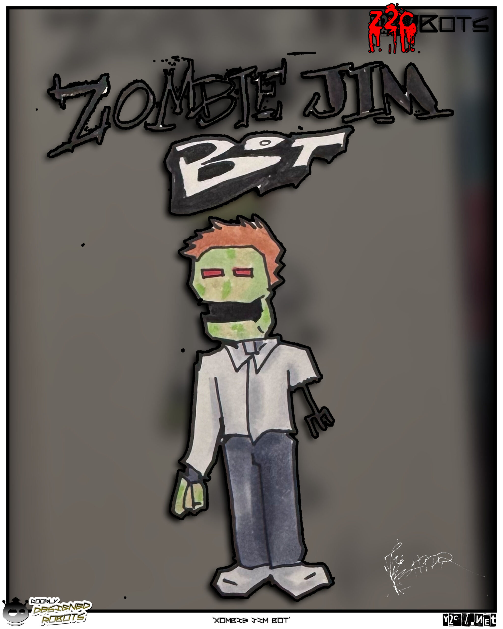 Jim thought he knew everything. He knew nothing. And he has a fork for an arm, I think.