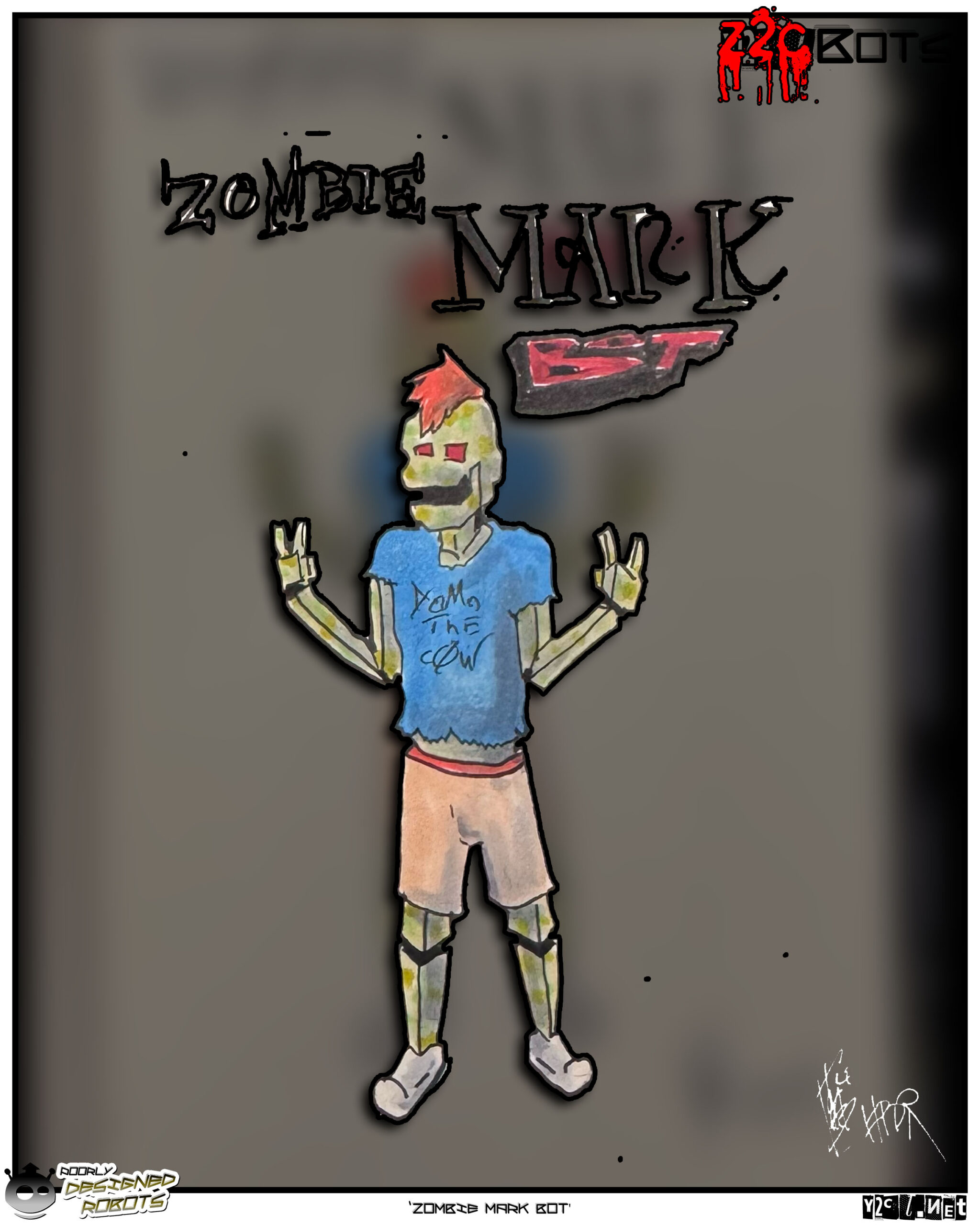 MArk was a punk rocker. Then a zombie punk rocker. Now a zombie robot punk rocker.
