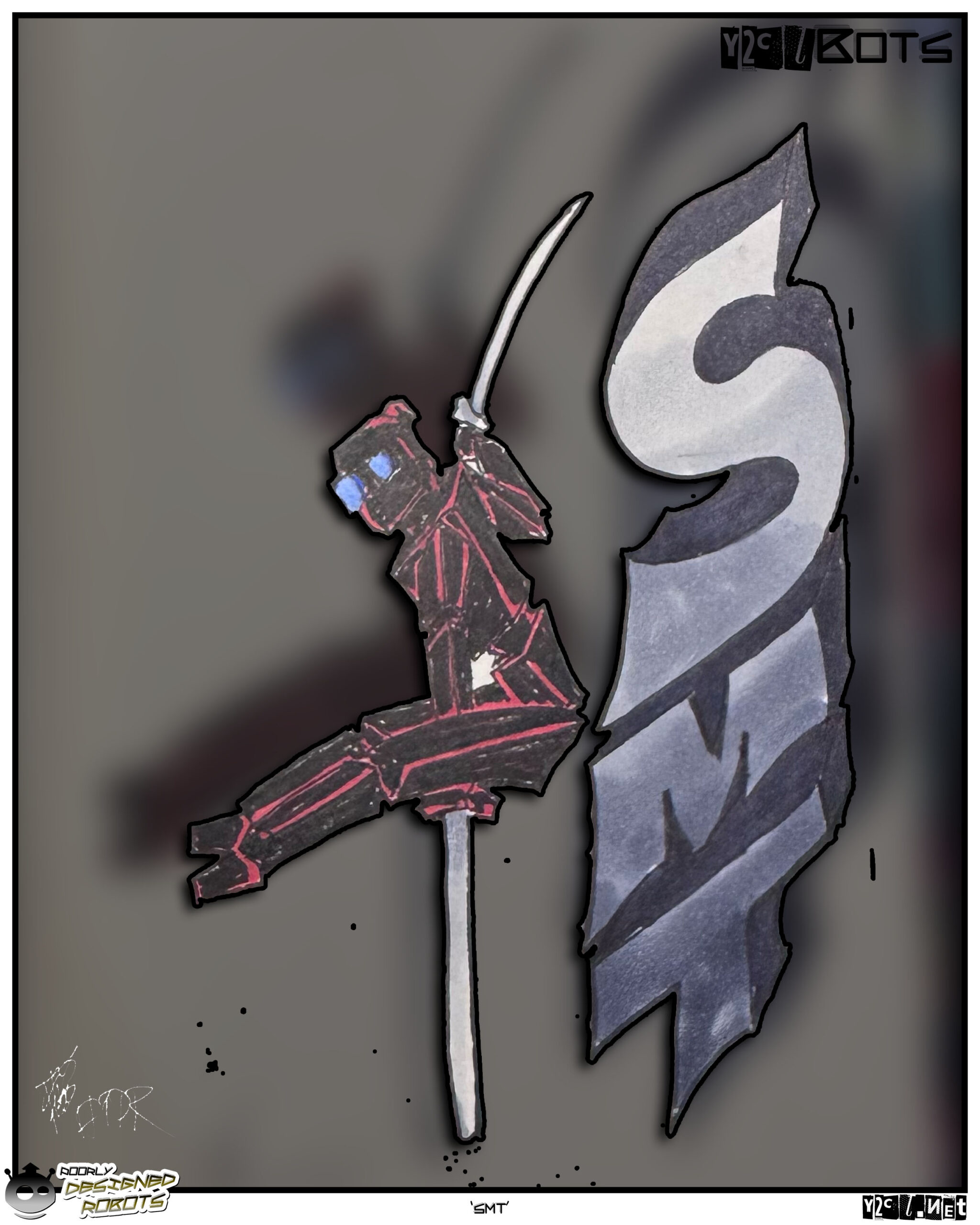 SMT the other bad ass ninja. She shows up in several Jonly Nonly issues and will be in Bigatora as well.