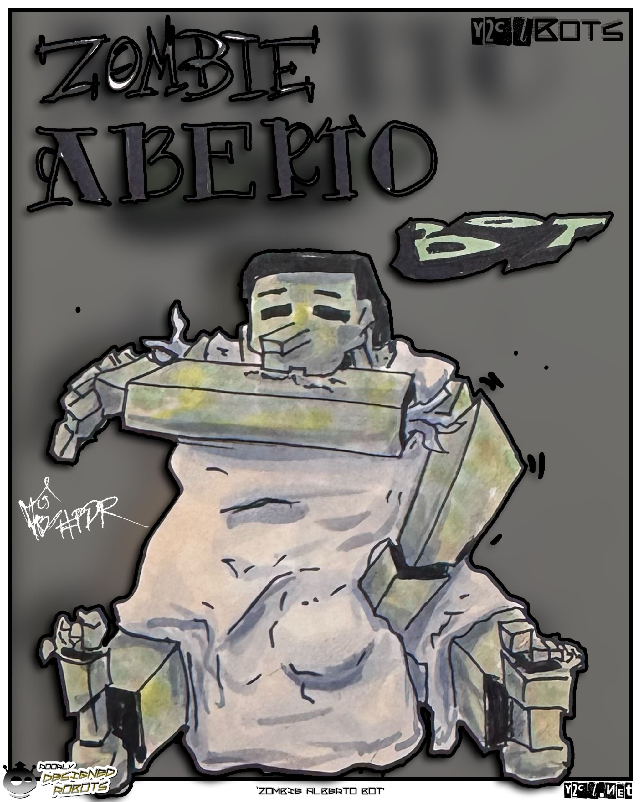 At least Zombie Alberto Bot has hair. And he&rsquo;s still hungry. WTF.