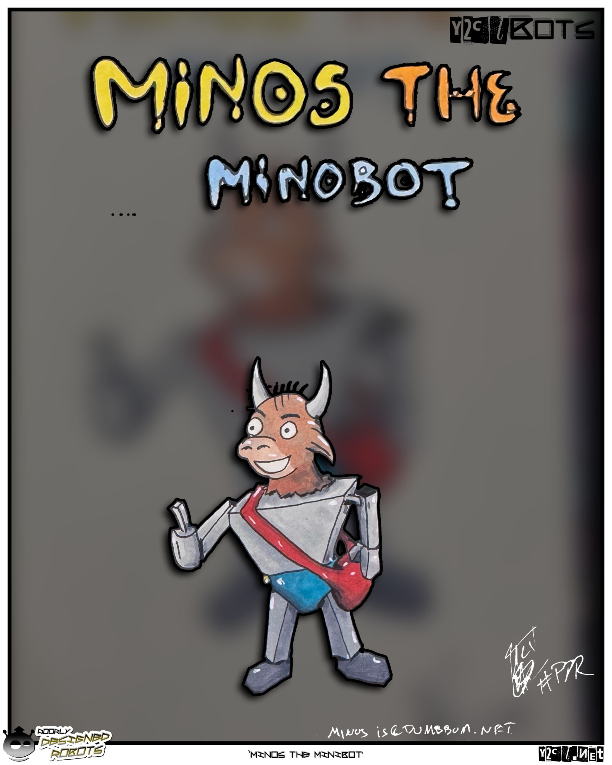 Minos was an amazing comic strip by Dumbbum. We did crossovers. In fact, during z2c Gordy the Veal Cow left and went to the Minos world for awhile. I miss Minos and Dumbbum. Come back! I miss you!
