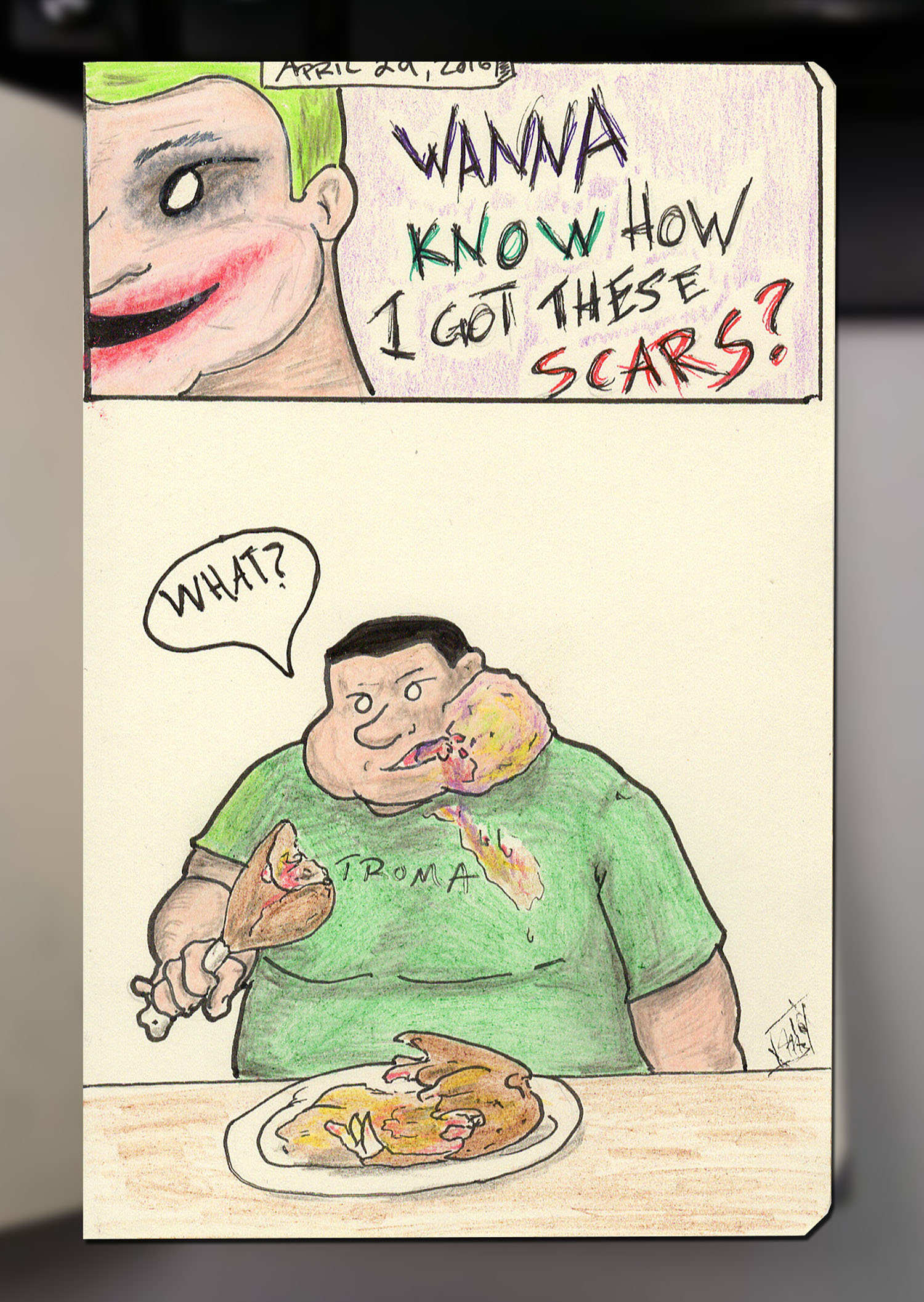 Wanna know how I got these scars?