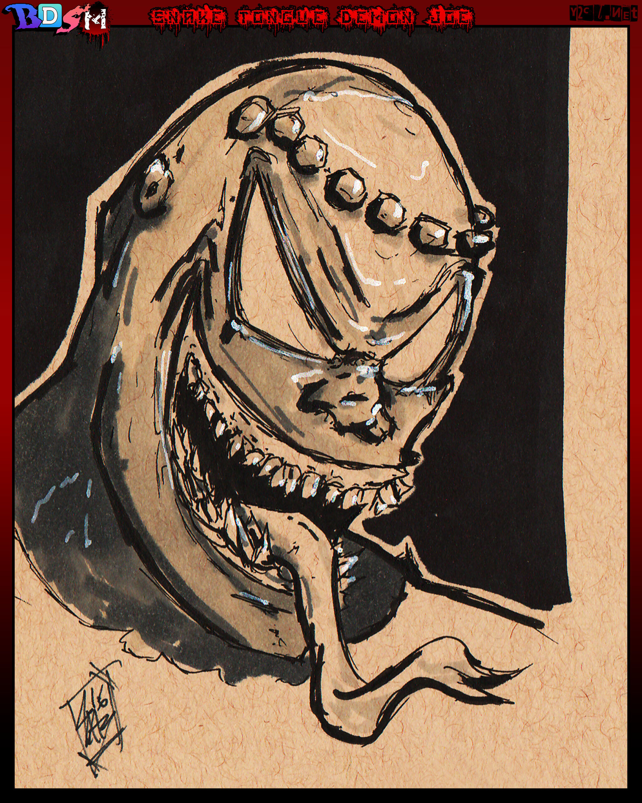 Drawn in 2016 Inktober