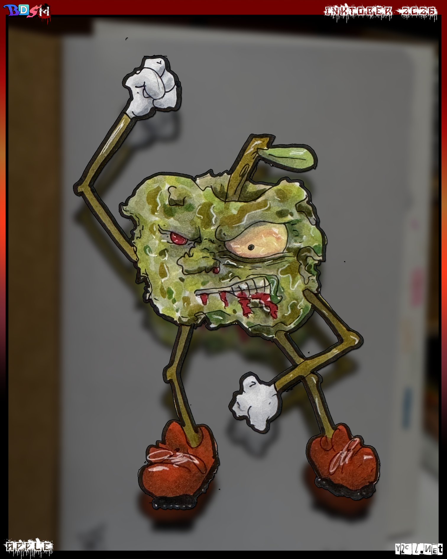 An apple a day keeps the zombies away...but not this apple.